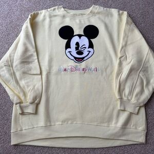 Walt Disney World Yellow Mickey Sweatshirt